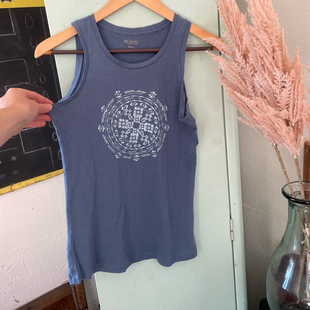 Columbia Tank Top, Size XS, Blue